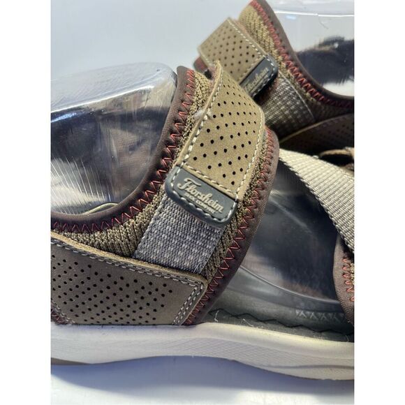 FLORSHEIM Mens Brown Adjustable Tread Lite Round Toe Wedge Sandals Shoes 9 M main image 12